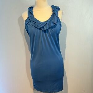 Miss sixty Y2K  blue T-back blue mini dress size small EUC
